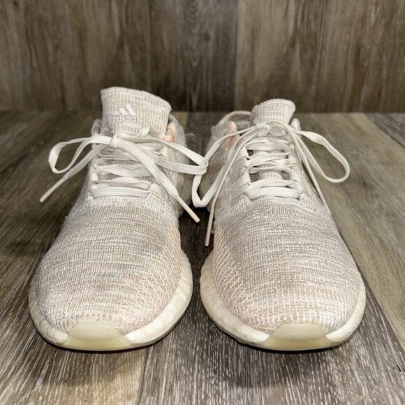 Adidas Women's US Size 7.5 Pureboost Go Cream Pink Running Sneaker Shoes G54519 - Picture 3 of 11